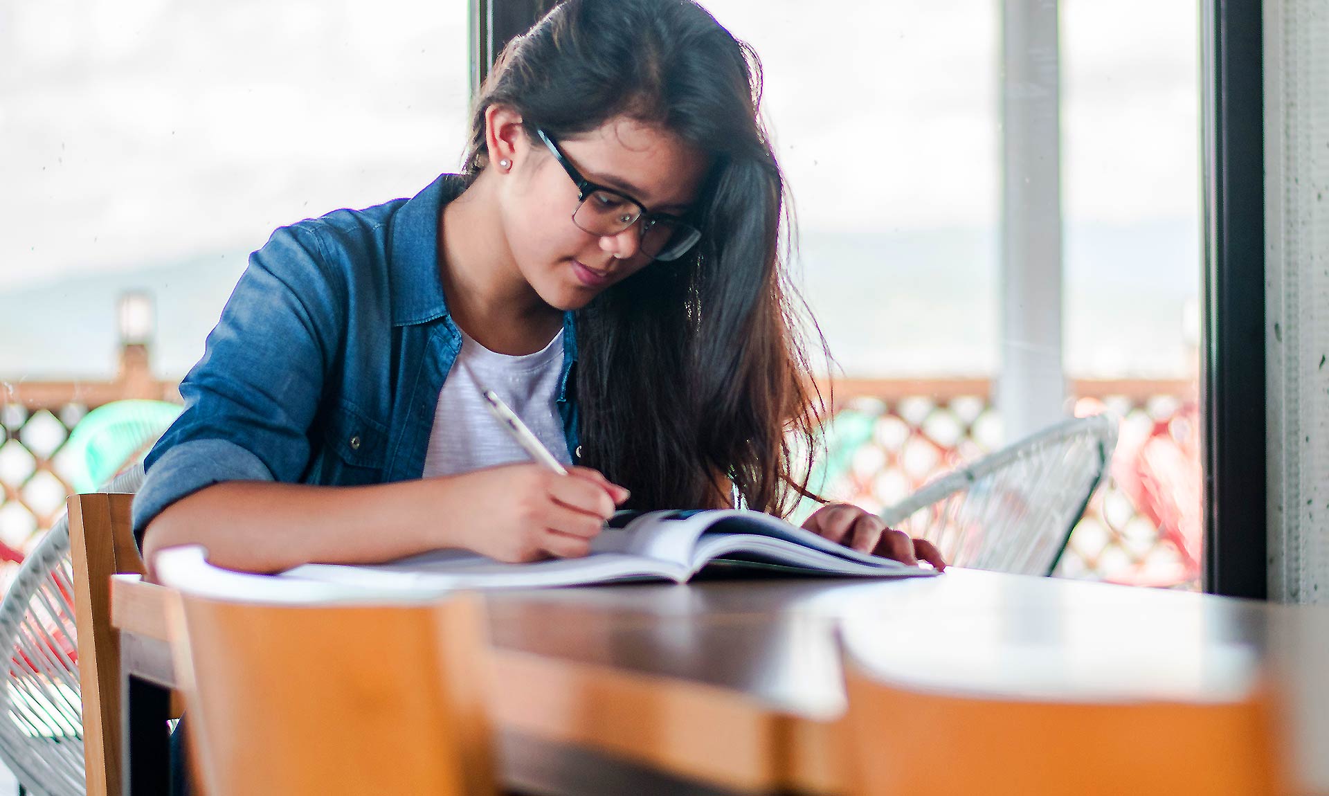 Woman Studying Woman Studying